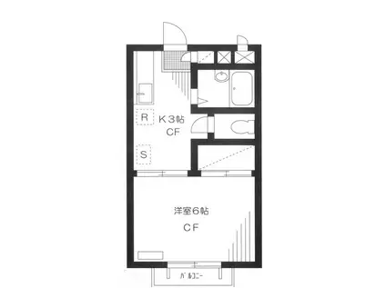 コト―西が丘(1K/1階)の間取り写真