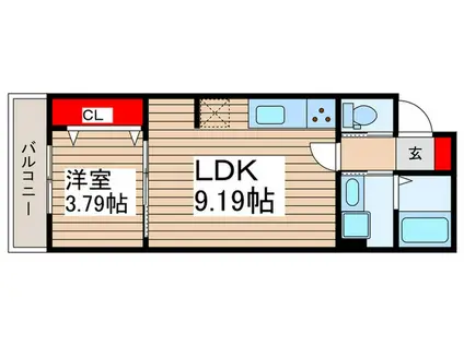 西みずほ台AP(1LDK/3階)の間取り写真