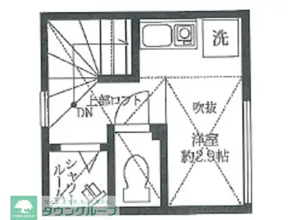 BLANC ET BLEU高円寺(ワンルーム/2階)の間取り写真