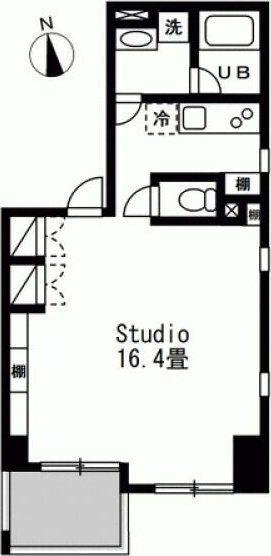 GRASSE(ワンルーム/8階)の間取り写真