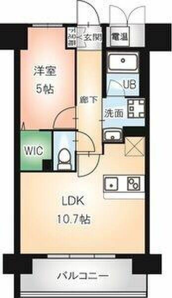 NAVIGLIO PALAZZO(1LDK/2階)の間取り写真