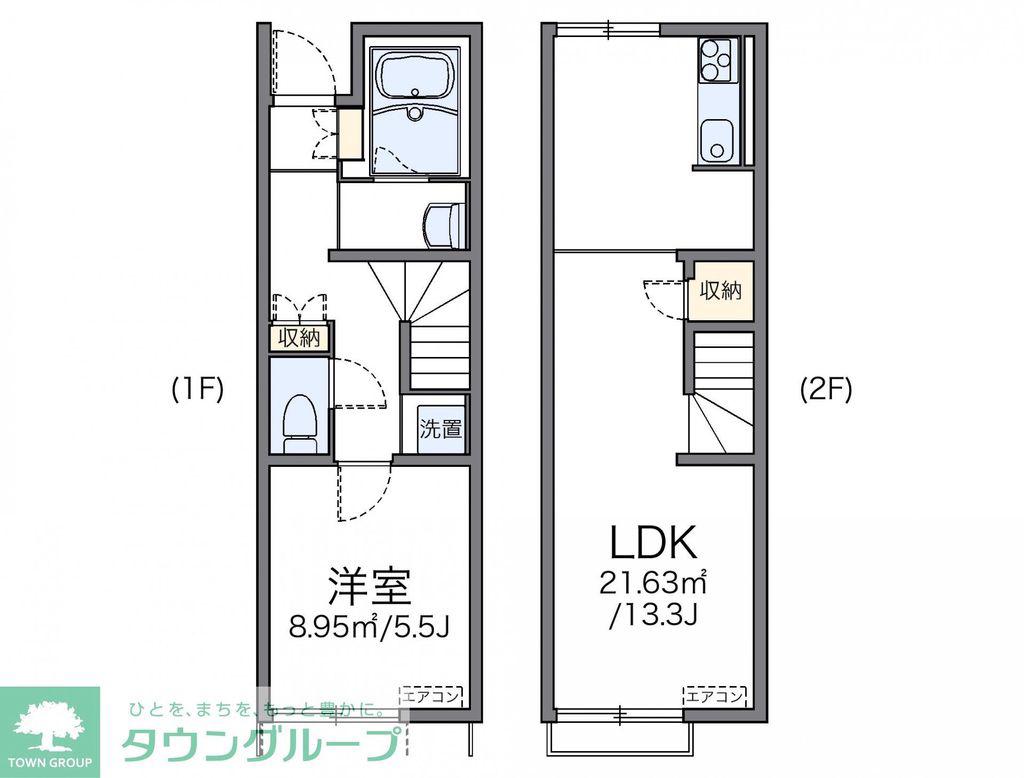 レオネクストSHONANIII(1LDK/1階)の間取り写真
