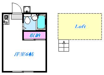 セフィール西平山(ワンルーム/2階)の間取り写真