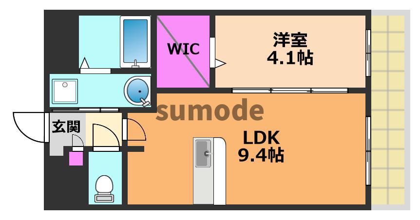 フェア・ソレイユ(1LDK/2階)の間取り写真