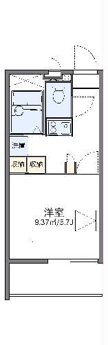 レオパレスピースフル 稲月(1K/3階)の間取り写真