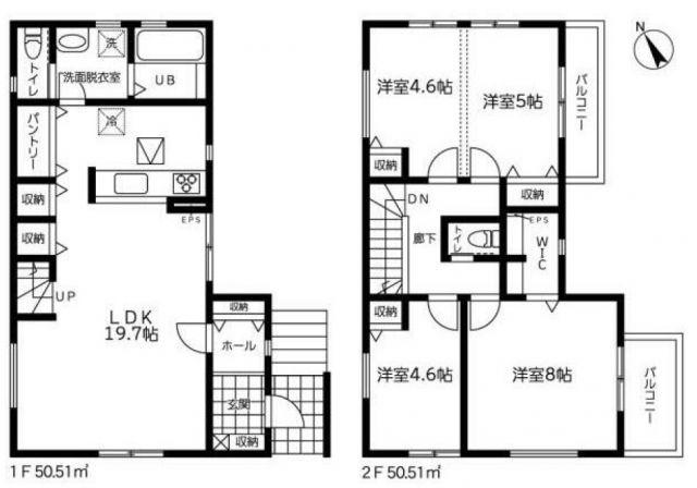 中島188-2戸建(3LDK/1階)の間取り写真