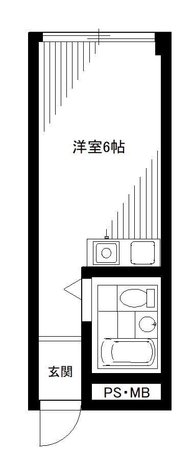 ドリームマンション(ワンルーム/3階)の間取り写真