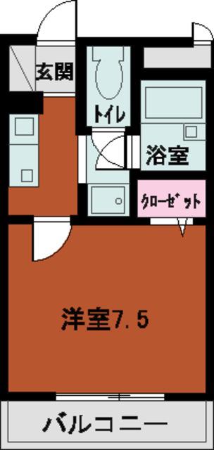 ONE′S OWN(1K/1階)の間取り写真