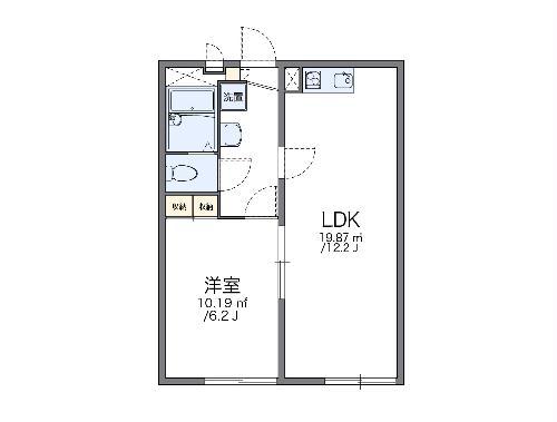 レオパレス逗子TWIN-α(1LDK/2階)の間取り写真