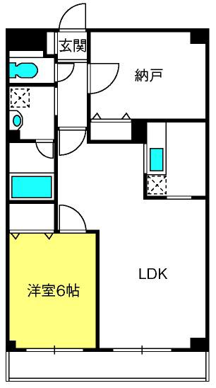 ファースターホームズ(1SLDK/3階)の間取り写真