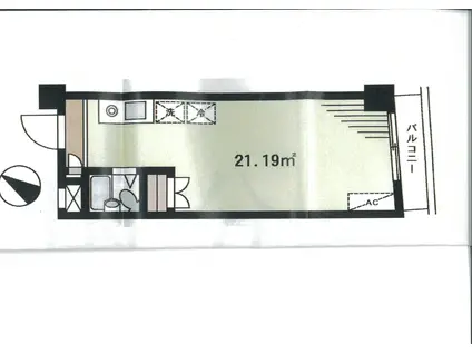 ツルマキハウススター(ワンルーム/4階)の間取り写真