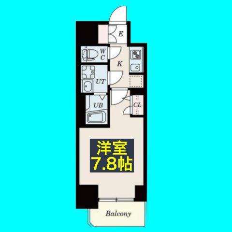 S-RESIDENCE葵(1K/3階)の間取り写真