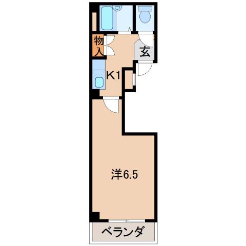 雪月花ビル(1K/3階)の間取り写真