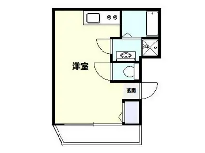 ラウンジ大久保(ワンルーム/2階)の間取り写真