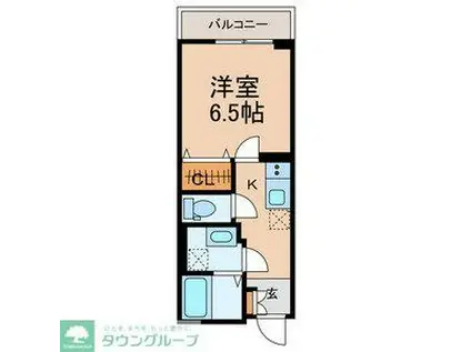 津田沼6丁目共同(1K/1階)の間取り写真