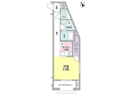 ラ ヴォワ ラクテ(1K/2階)の間取り写真