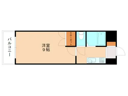 RISO初音(1K/12階)の間取り写真