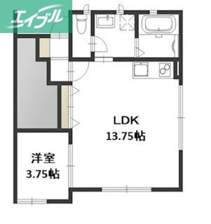 CITY GRANDE(1LDK/1階)の間取り写真