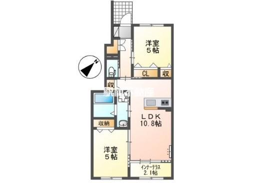 MANA(2LDK/1階)の間取り写真
