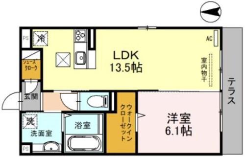 ルミナーレM&K(1LDK/3階)の間取り写真