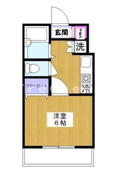 アルシス千駄木(1K/2階)の間取り写真
