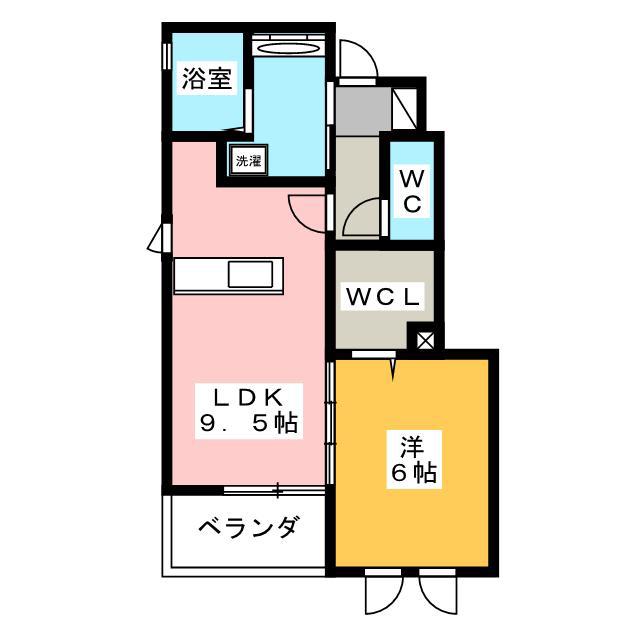 サニーハイツIII(1LDK/1階)の間取り写真