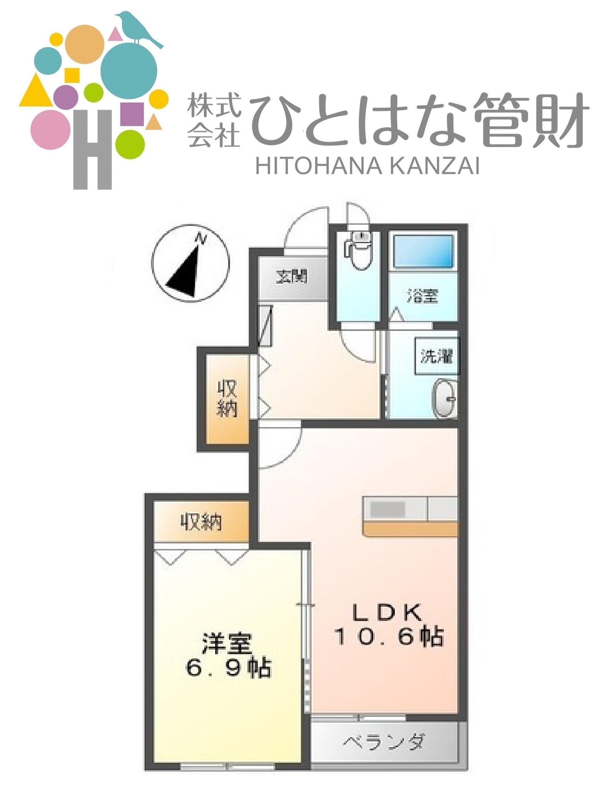 ALBA(1LDK/1階)の間取り写真