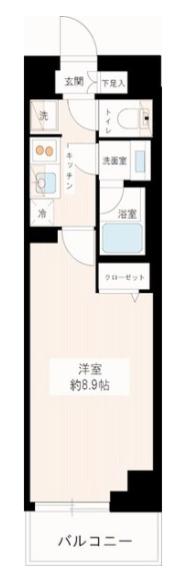 MAXIV平和台(1K/2階)の間取り写真