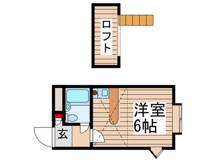 BELPIA常盤平第11-1(ワンルーム/2階)の間取り写真