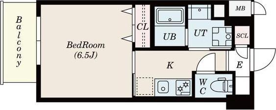 S-RESIDENCE浅間町(1K/3階)の間取り写真