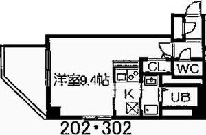 スワローハイム岩塚(ワンルーム/2階)の間取り写真