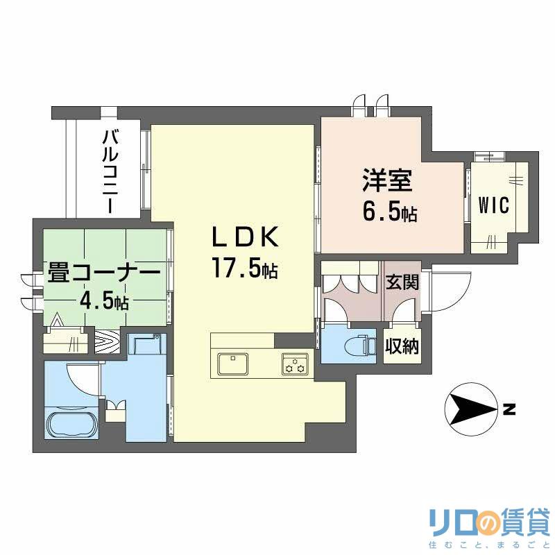 メゾンオリーブIII(2LDK/2階)の間取り写真