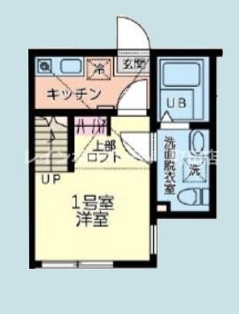 ハレコナ町田(1K/1階)の間取り写真