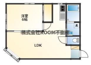 BLISS(1LDK/1階)の間取り写真