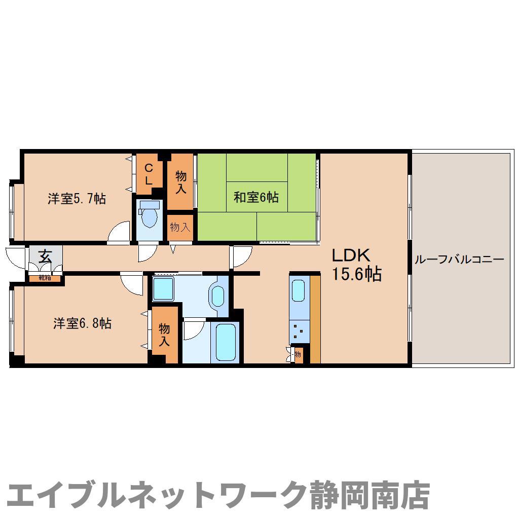 ANHELO(3LDK/3階)の間取り写真