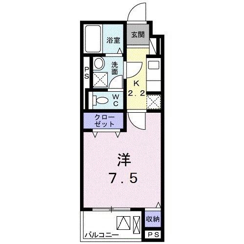 JIN PRECIOUSジン(1K/4階)の間取り写真