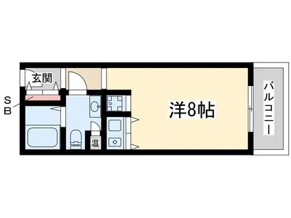 ミールズ新大阪(ワンルーム/7階)の間取り写真