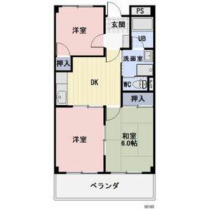 SUNSHAIN南志水(3DK/3階)の間取り写真