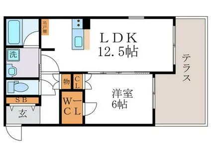 プランドール大宮(1LDK/1階)の間取り写真