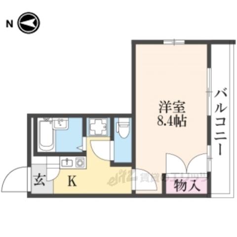 レオパレスドリーム浪漫(1K/1階)の間取り写真