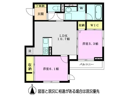 FIDLITE(2LDK/2階)の間取り写真