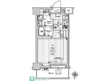メイクスアート五反野(1K/6階)の間取り写真