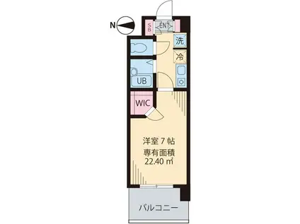 ビイルーム吉祥寺(1K/2階)の間取り写真
