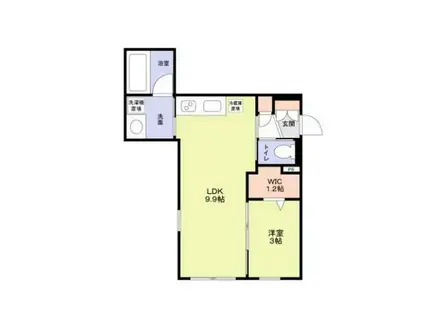 モンレーヴ駒込(1LDK/1階)の間取り写真