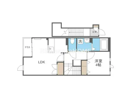 帆凪HONAGI(1LDK/2階)の間取り写真