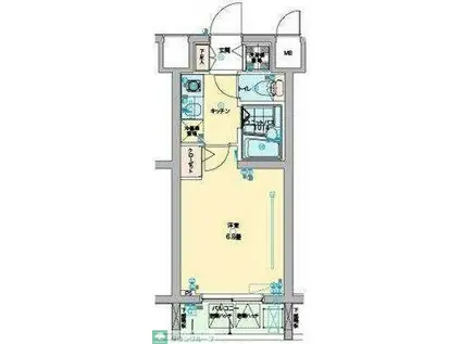 バージュアル横濱妙蓮寺(1K/4階)の間取り写真