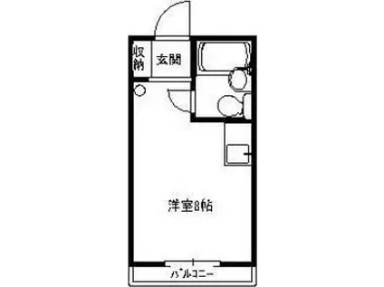 第81松井ビル(ワンルーム/11階)の間取り写真