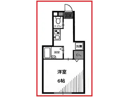 セレ八広(1K/1階)の間取り写真