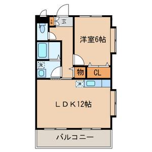 KSGARDEN(1LDK/1階)の間取り写真