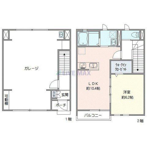 エスパース M(1LDK/1階)の間取り写真